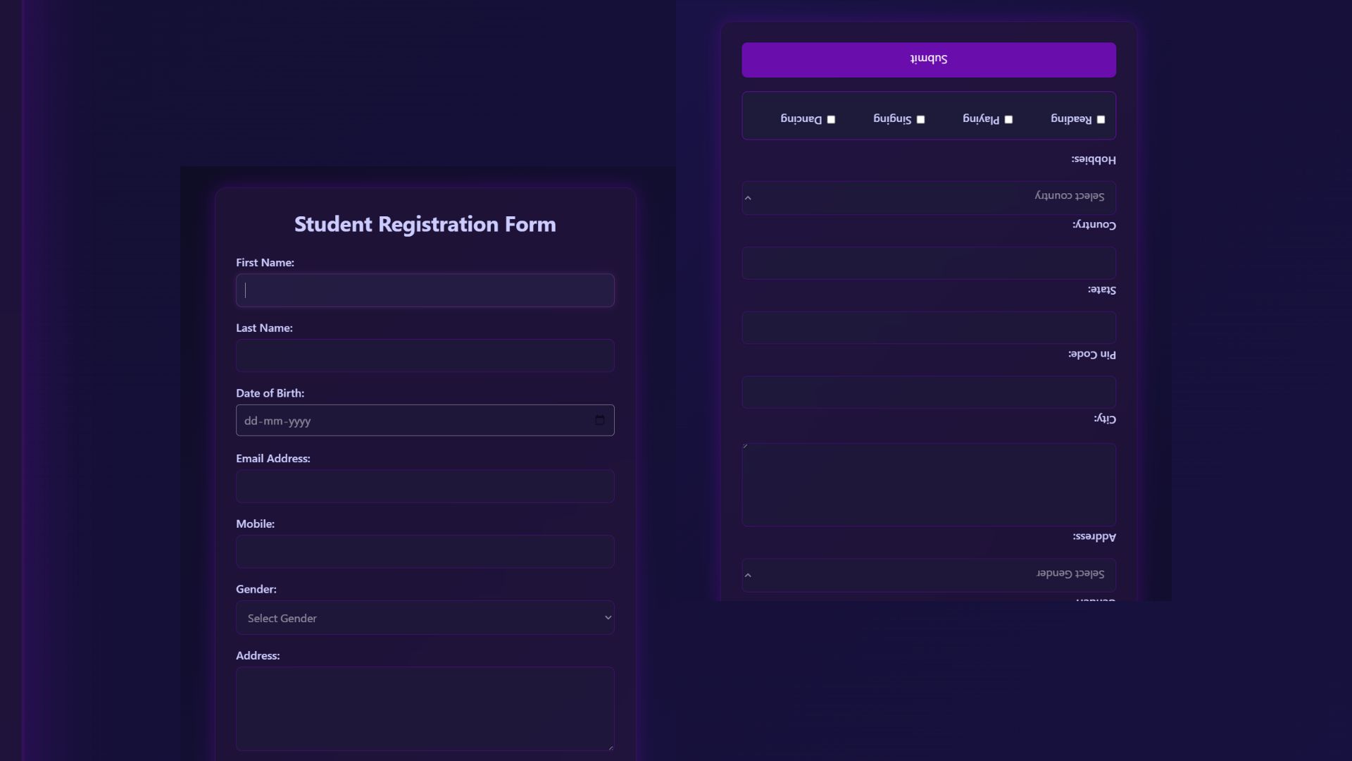 Student Registration Form